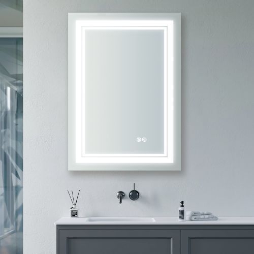 7 Size LED Bathroom Mirror Wall Mounted Vanity Mirror Anti-Fog Mirror Dimmable Lights with Touch Switch(Horizontal/Vertical) 7 Size LED Bathroom Mirror Wall Mounted Vanity Mirror Anti-Fog Mirror Dimmable Lights with Touch Switch(Horizontal/Vertical)
